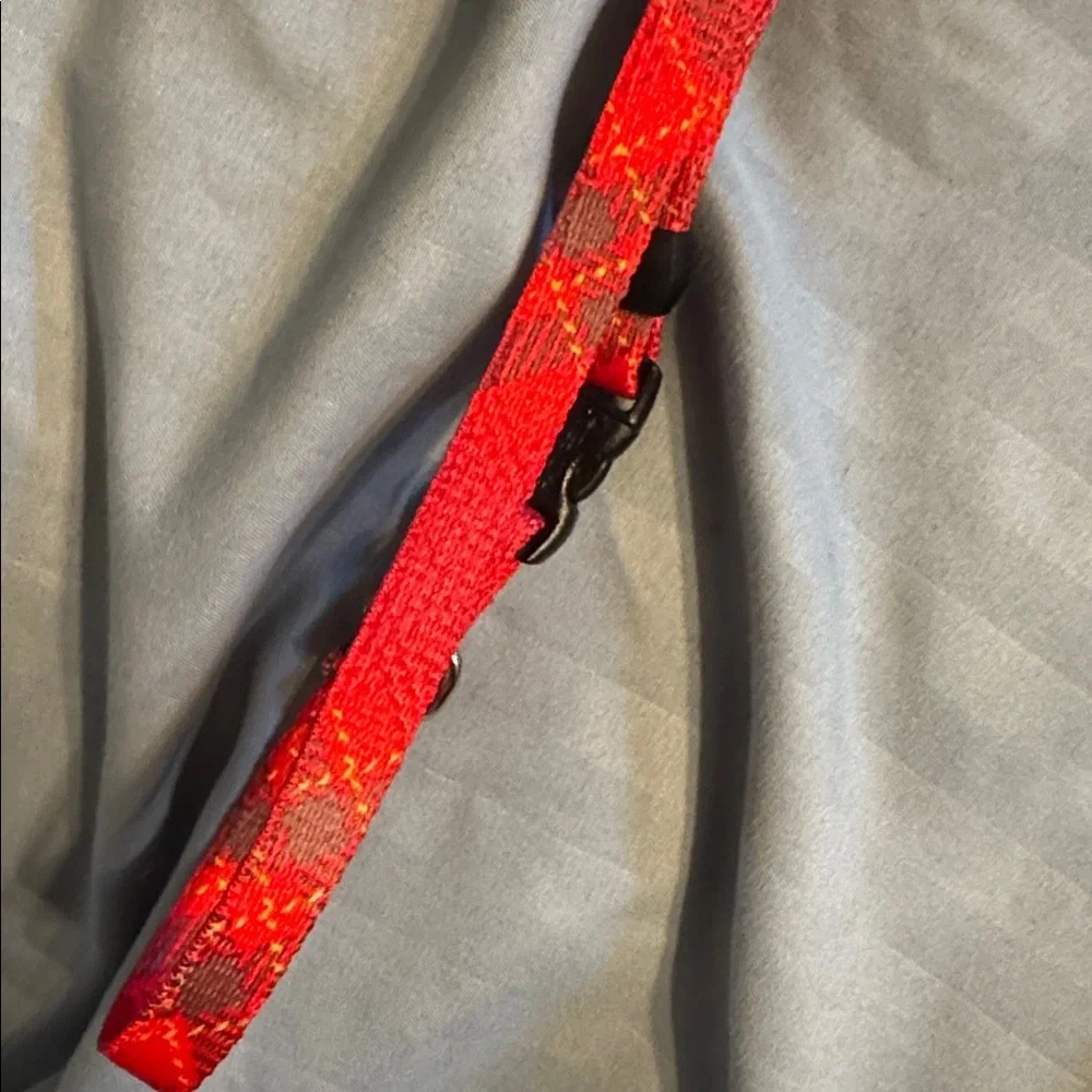 8-12 inch extra small Irish plaid red grey gray collar